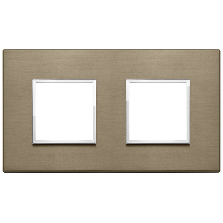 Vimar Eikon EVO 4-Module Cover Plate, 2+2 Layout, 71 mm Centers, Horizontal/Vertical Mount — Quality Boat Parts