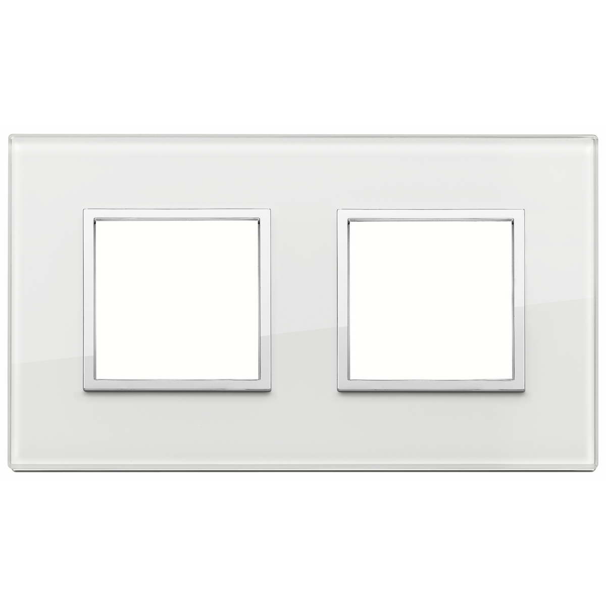 Vimar Eikon EVO 4-Module Cover Plate, 2+2 Layout, 71 mm Centers, Horizontal/Vertical Mount — Quality Boat Parts