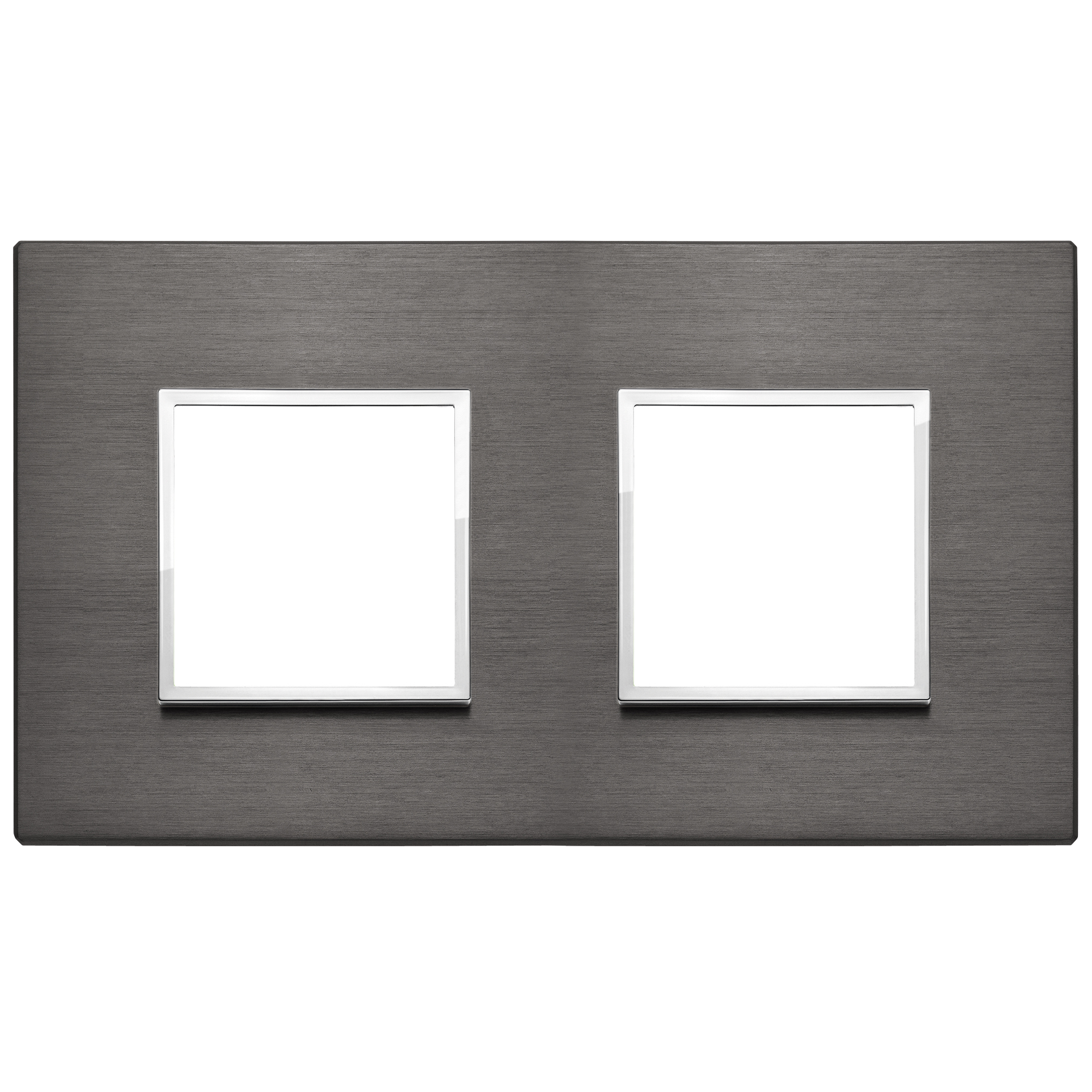 Vimar Eikon EVO 4-Module Cover Plate, 2+2 Layout, 71 mm Centers, Horizontal/Vertical Mount — Quality Boat Parts