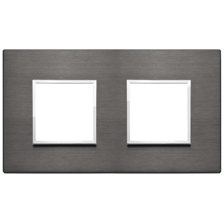 Vimar Eikon EVO 4-Module Cover Plate, 2+2 Layout, 71 mm Centers, Horizontal/Vertical Mount — Quality Boat Parts