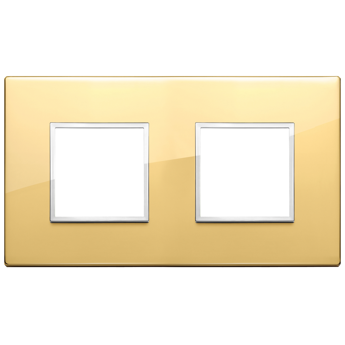 Vimar Eikon EVO 4-Module Cover Plate, 2+2 Layout, 71 mm Centers, Horizontal/Vertical Mount — Quality Boat Parts