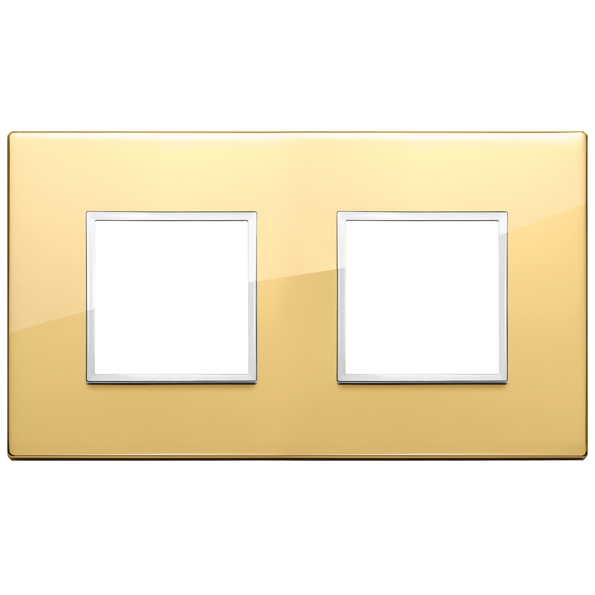 Vimar Eikon EVO 4-Module Cover Plate, 2+2 Layout, 71 mm Centers, Horizontal/Vertical Mount — Quality Boat Parts