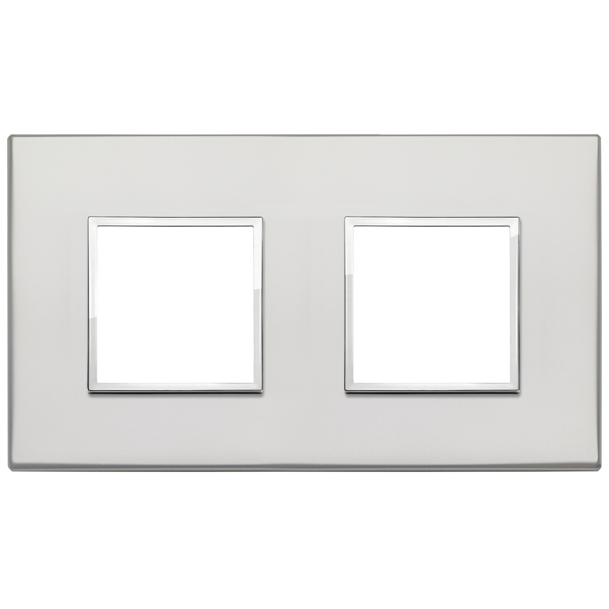 Vimar Eikon EVO 4-Module Cover Plate, 2+2 Layout, 71 mm Centers, Horizontal/Vertical Mount — Quality Boat Parts