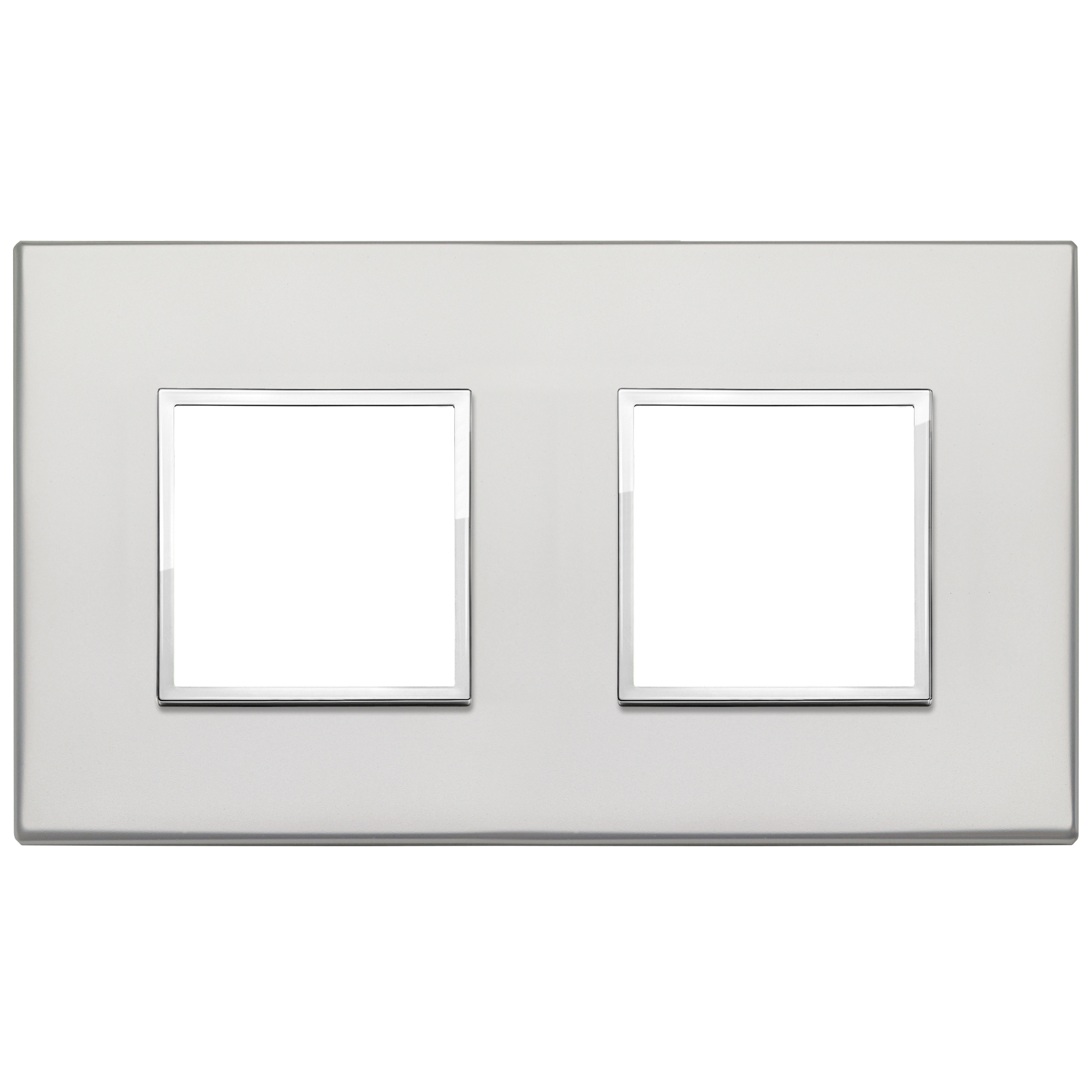 Vimar Eikon EVO 4-Module Cover Plate, 2+2 Layout, 71 mm Centers, Horizontal/Vertical Mount — Quality Boat Parts
