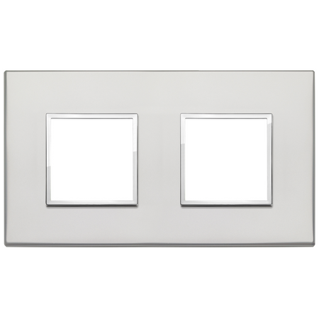 Vimar Eikon EVO 4-Module Cover Plate, 2+2 Layout, 71 mm Centers, Horizontal/Vertical Mount — Quality Boat Parts