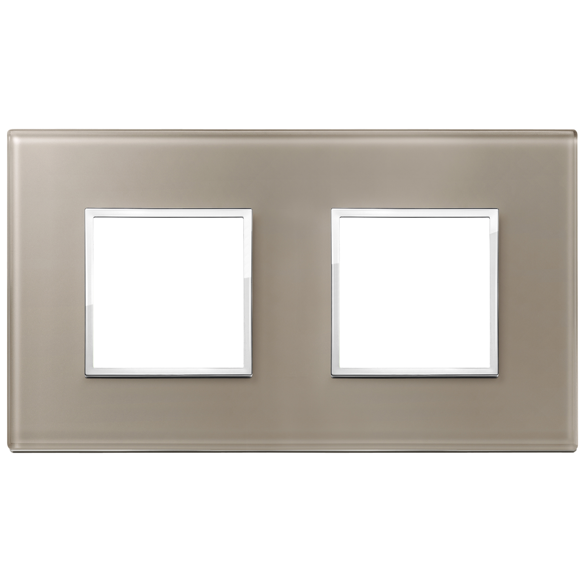 Vimar Eikon EVO 4-Module Cover Plate, 2+2 Layout, 71 mm Centers, Horizontal/Vertical Mount — Quality Boat Parts