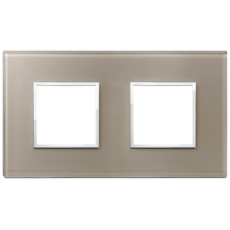 Vimar Eikon EVO 4-Module Cover Plate, 2+2 Layout, 71 mm Centers, Horizontal/Vertical Mount — Quality Boat Parts