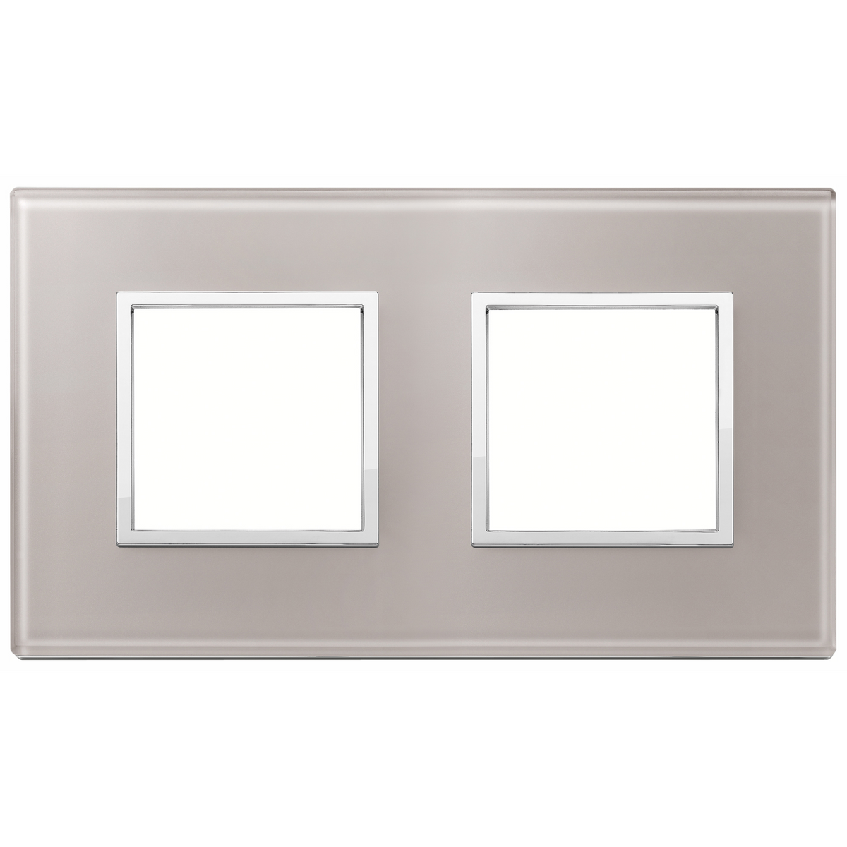 Vimar Eikon EVO 4-Module Cover Plate, 2+2 Layout, 71 mm Centers, Horizontal/Vertical Mount — Quality Boat Parts