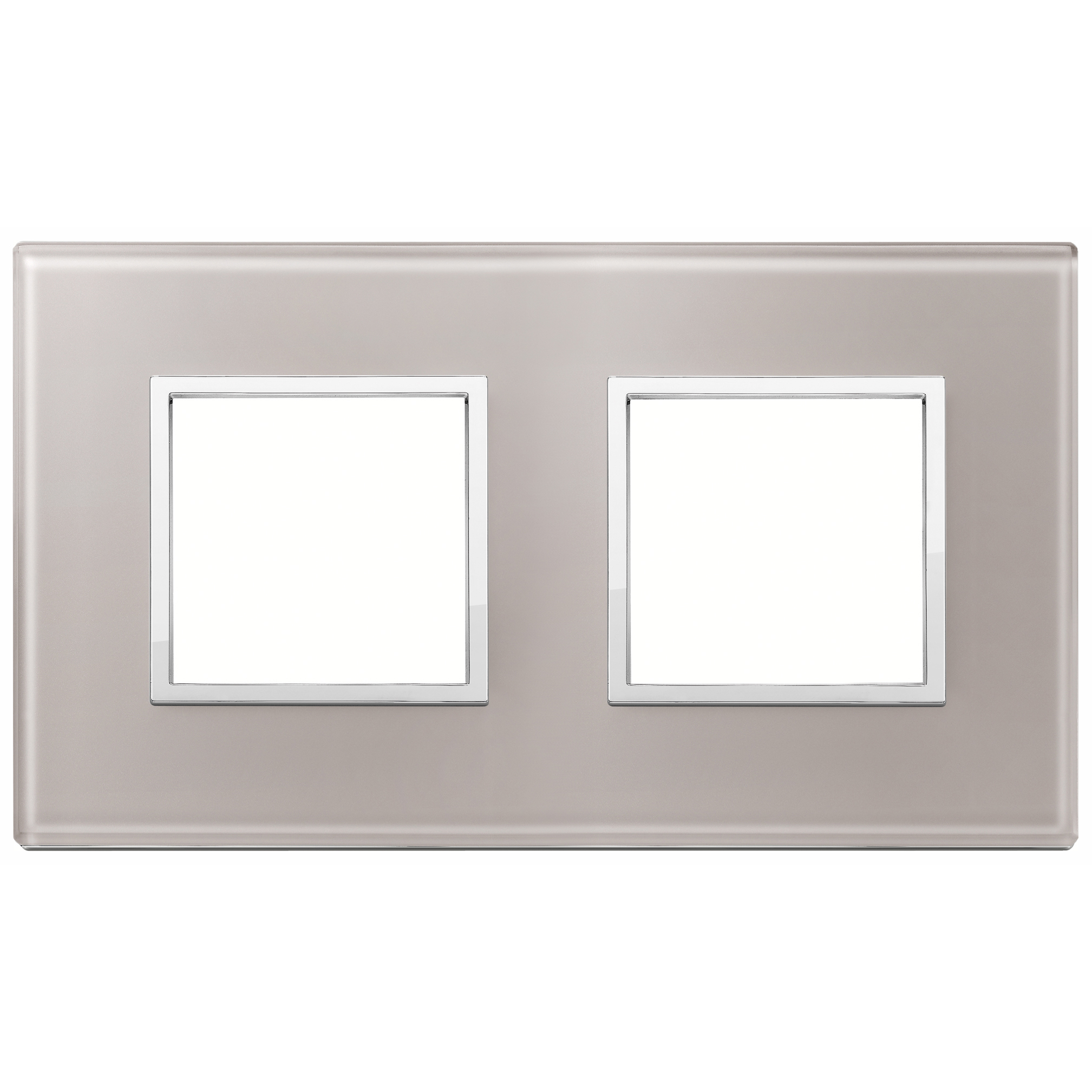 Vimar Eikon EVO 4-Module Cover Plate, 2+2 Layout, 71 mm Centers, Horizontal/Vertical Mount — Quality Boat Parts
