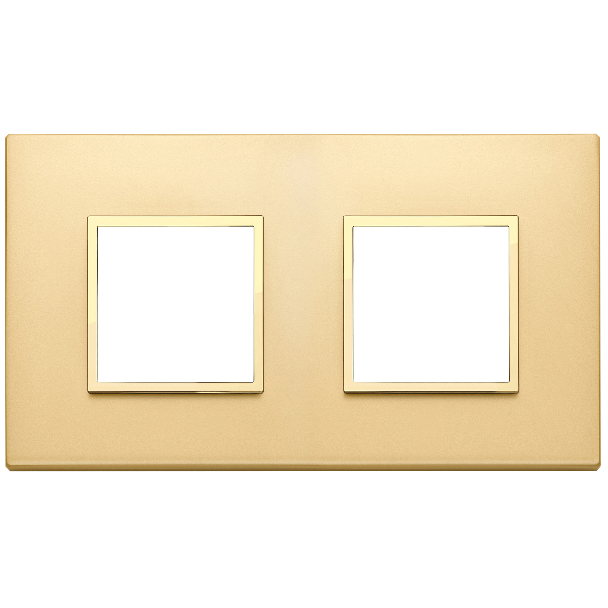 Vimar Eikon EVO 4-Module Cover Plate, 2+2 Layout, 71 mm Centers, Horizontal/Vertical Mount — Quality Boat Parts