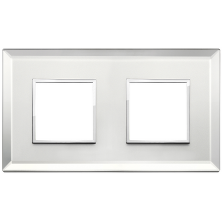 Vimar Eikon EVO 4-Module Cover Plate, 2+2 Layout, 71 mm Centers, Horizontal/Vertical Mount — Quality Boat Parts
