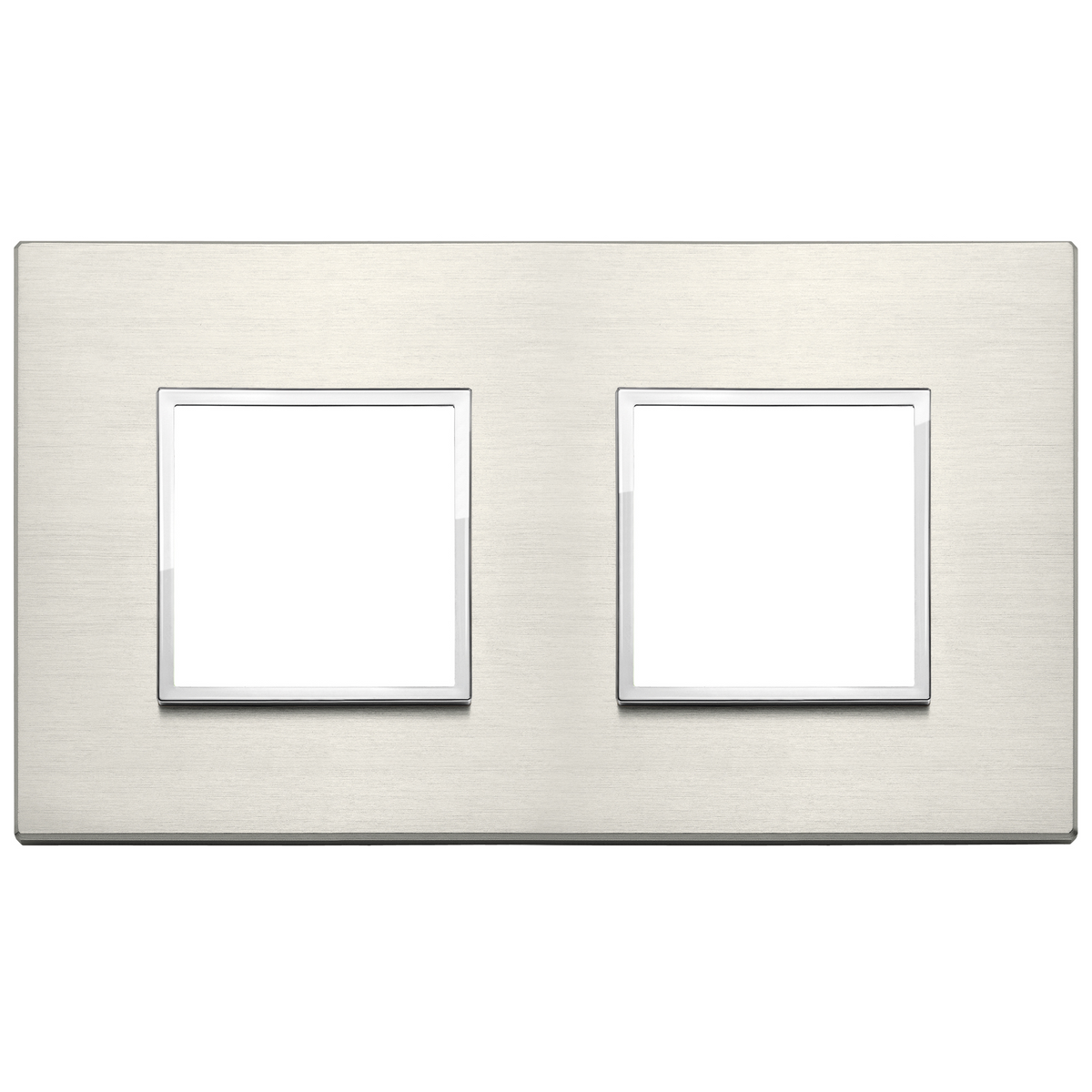 Vimar Eikon EVO 4-Module Cover Plate, 2+2 Layout, 71 mm Centers, Horizontal/Vertical Mount — Quality Boat Parts