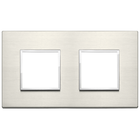 Vimar Eikon EVO 4-Module Cover Plate, 2+2 Layout, 71 mm Centers, Horizontal/Vertical Mount — Quality Boat Parts