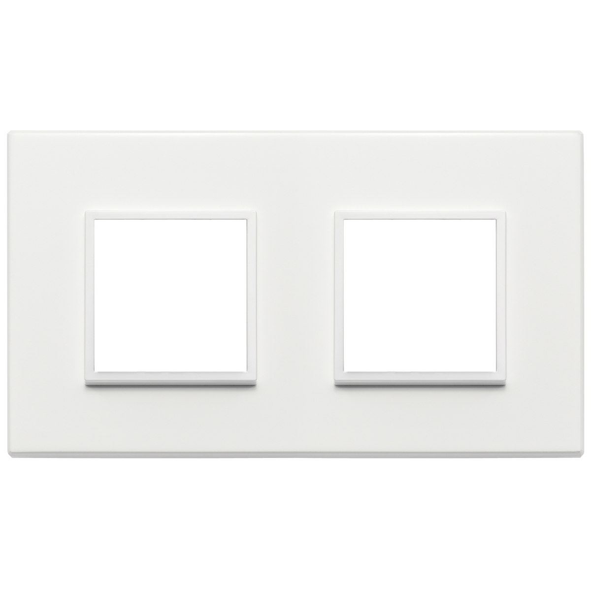 Vimar Eikon EVO 4-Module Cover Plate, 2+2 Layout, 71 mm Centers, Horizontal/Vertical Mount — Quality Boat Parts