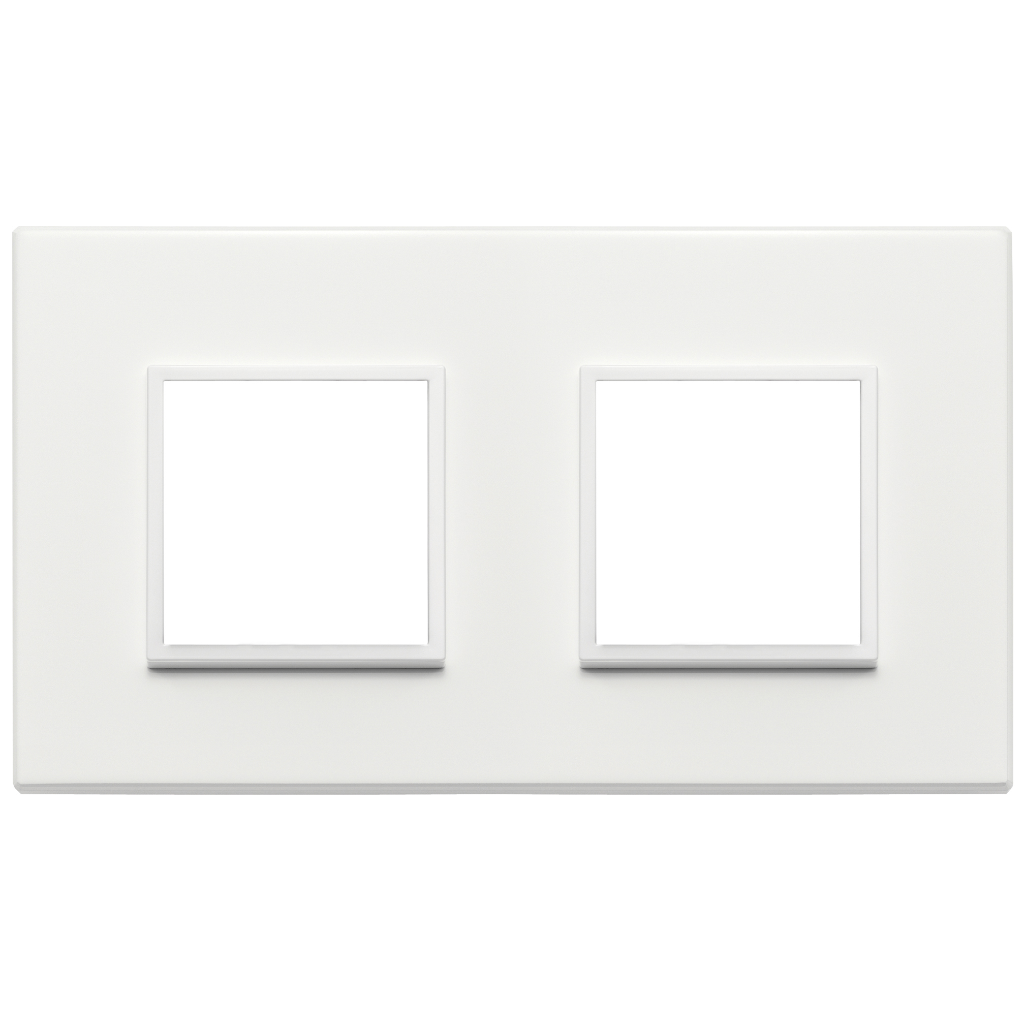 Vimar Eikon EVO 4-Module Cover Plate, 2+2 Layout, 71 mm Centers, Horizontal/Vertical Mount — Quality Boat Parts