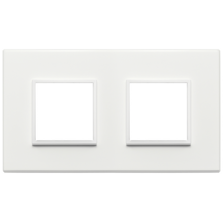 Vimar Eikon EVO 4-Module Cover Plate, 2+2 Layout, 71 mm Centers, Horizontal/Vertical Mount — Quality Boat Parts
