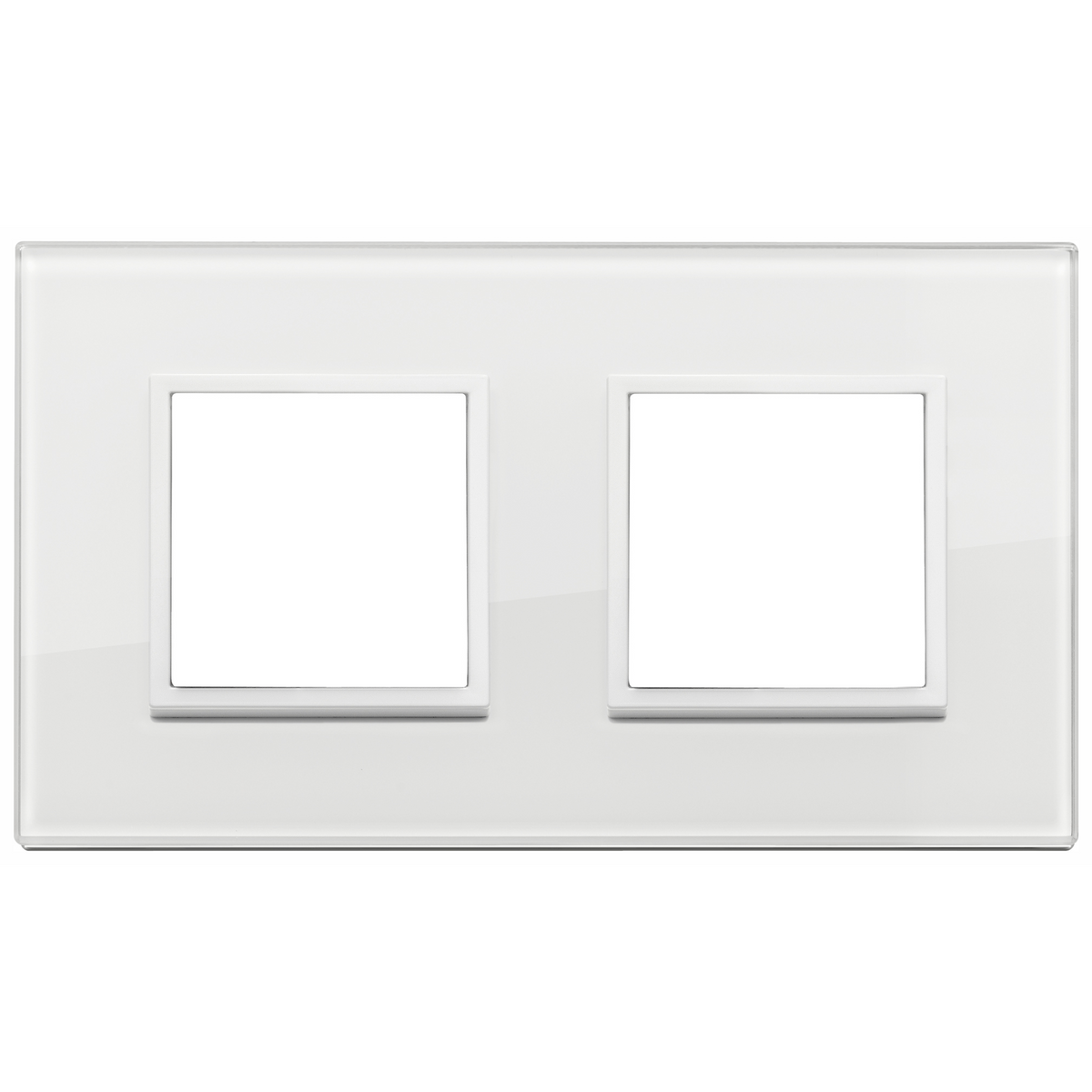 Vimar Eikon EVO 4-Module Cover Plate, 2+2 Layout, 71 mm Centers, Horizontal/Vertical Mount — Quality Boat Parts