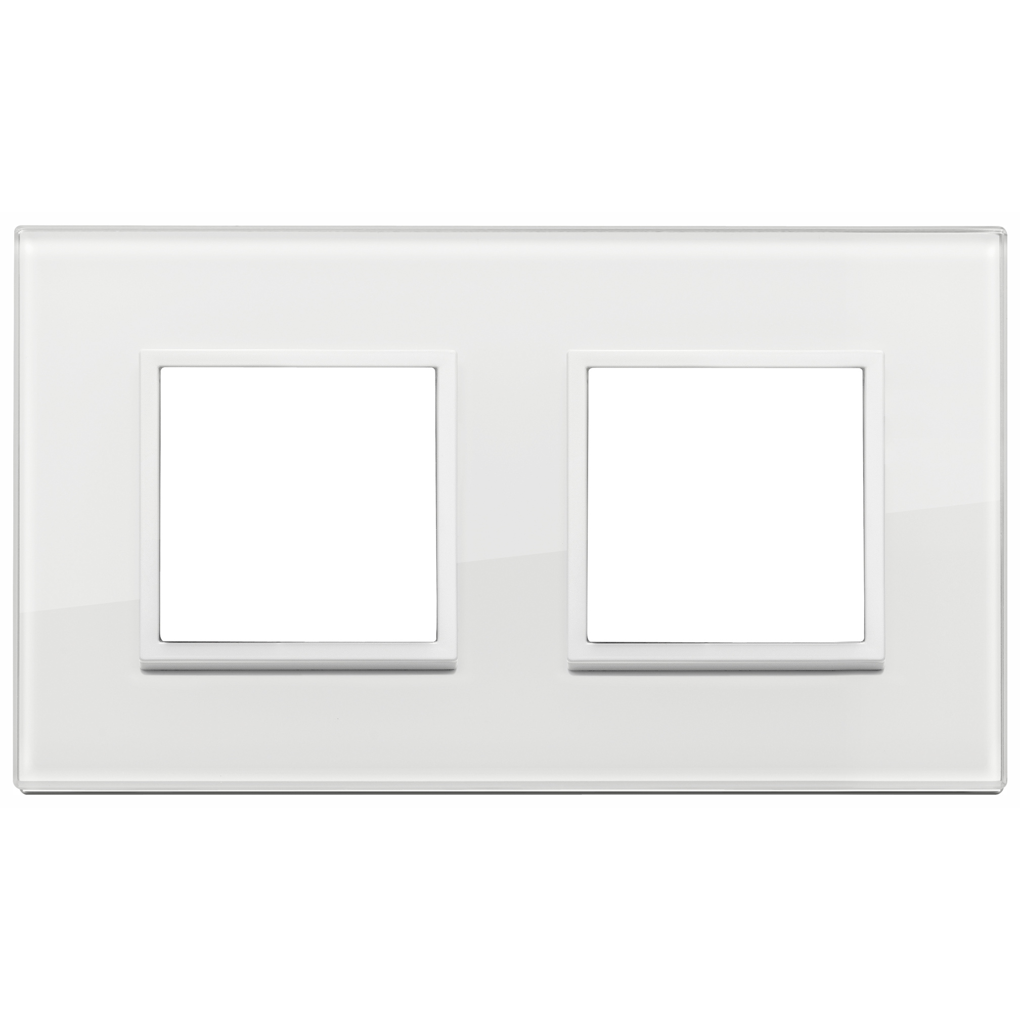 Vimar Eikon EVO 4-Module Cover Plate, 2+2 Layout, 71 mm Centers, Horizontal/Vertical Mount — Quality Boat Parts