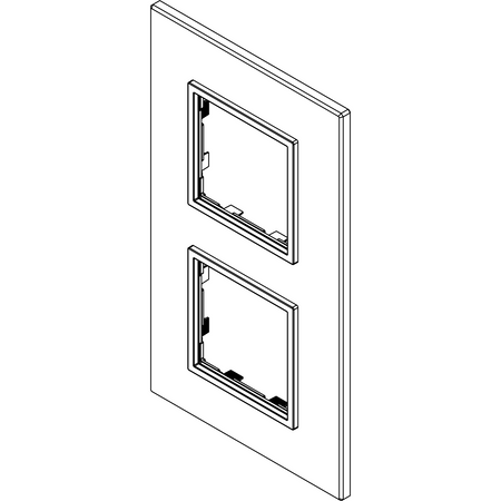 Vimar Eikon EVO 4-Module Cover Plate, 2+2 Layout, 71 mm Centers, Horizontal/Vertical Mount — Quality Boat Parts