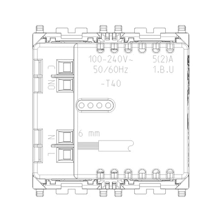 Vimar Dial Thermostat, For Eikon, Arké, Plana, 100-240V, 2 Modules — Quality Boat Parts