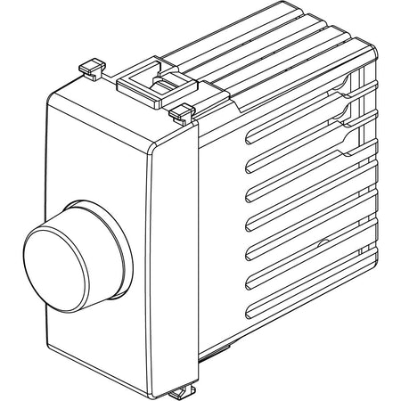 Vimar Plana Dimmer, 120V, 30-500W/30-300VA, IP40, Rotary Potentiometer, Flush Mount — Quality Boat Parts
