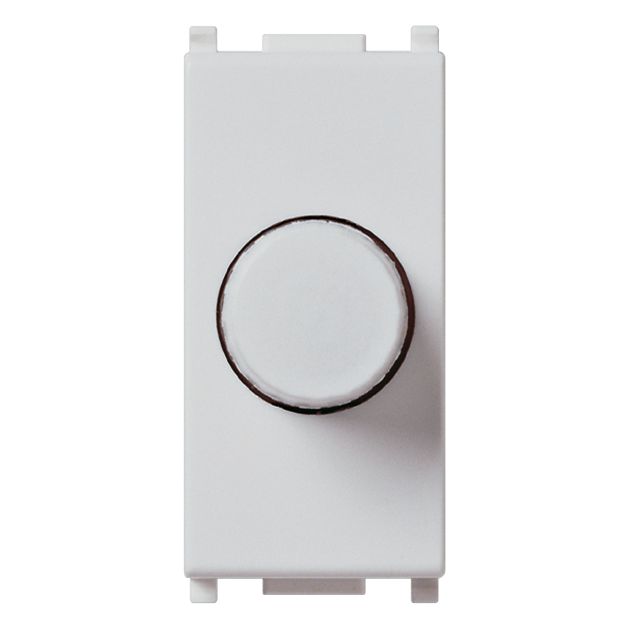 Vimar Plana Dimmer, 230V, 100-500W, For Incandescent Lamps, Push-Push Rotary Control, IP40 — Quality Boat Parts