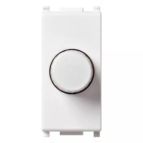 Vimar Plana Dimmer, 230V, 100-500W, For Incandescent Lamps, Push-Push Rotary Control, IP40 — Quality Boat Parts