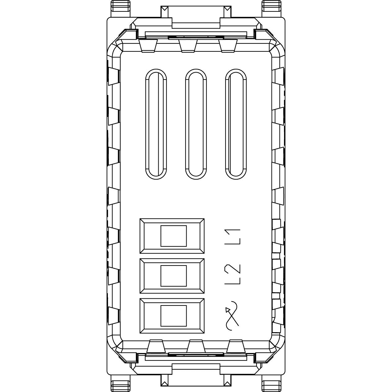 Vimar Plana Dimmer, 230V, 100-500W, For Incandescent Lamps, Push-Push Rotary Control, IP40 — Quality Boat Parts