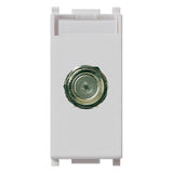 Vimar Plana Coaxial F-Type Female Socket Connector, End Socket, 2400 MHz, Snap Mounting, Remote Power Supply Compatible — Quality Boat Parts