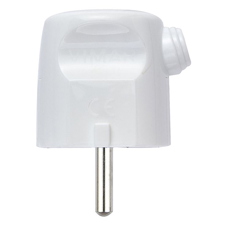 Vimar Supernova S31 German/French 2P+E Plug, 16A, 250V, 90 Degree Cable Entry, IP20 — Quality Boat Parts