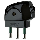 Vimar Supernova S17 2P+E 90 Degree Plug, 16A, 250V, IP20, Screw Terminal — Quality Boat Parts