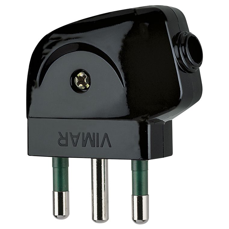 Vimar Supernova S17 2P+E 90 Degree Plug, 16A, 250V, IP20, Screw Terminal — Quality Boat Parts