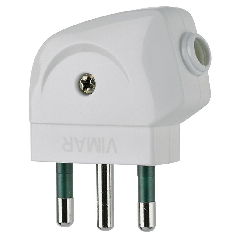 Vimar Supernova S17 2P+E 90 Degree Plug, 16A, 250V, IP20, Screw Terminal — Quality Boat Parts