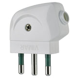 Vimar Supernova S17 2P+E 90 Degree Plug, 16A, 250V, IP20, Screw Terminal — Quality Boat Parts