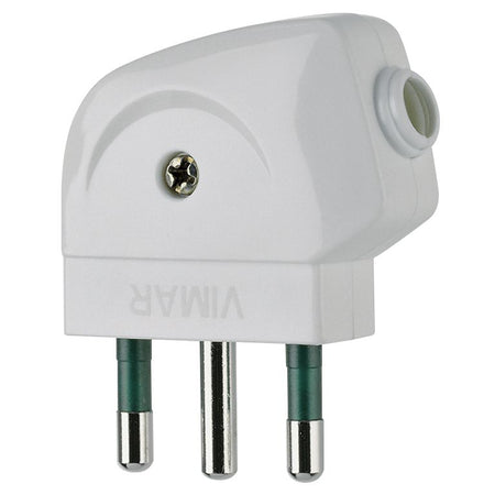 Vimar Supernova S17 2P+E 90 Degree Plug, 16A, 250V, IP20, Screw Terminal — Quality Boat Parts