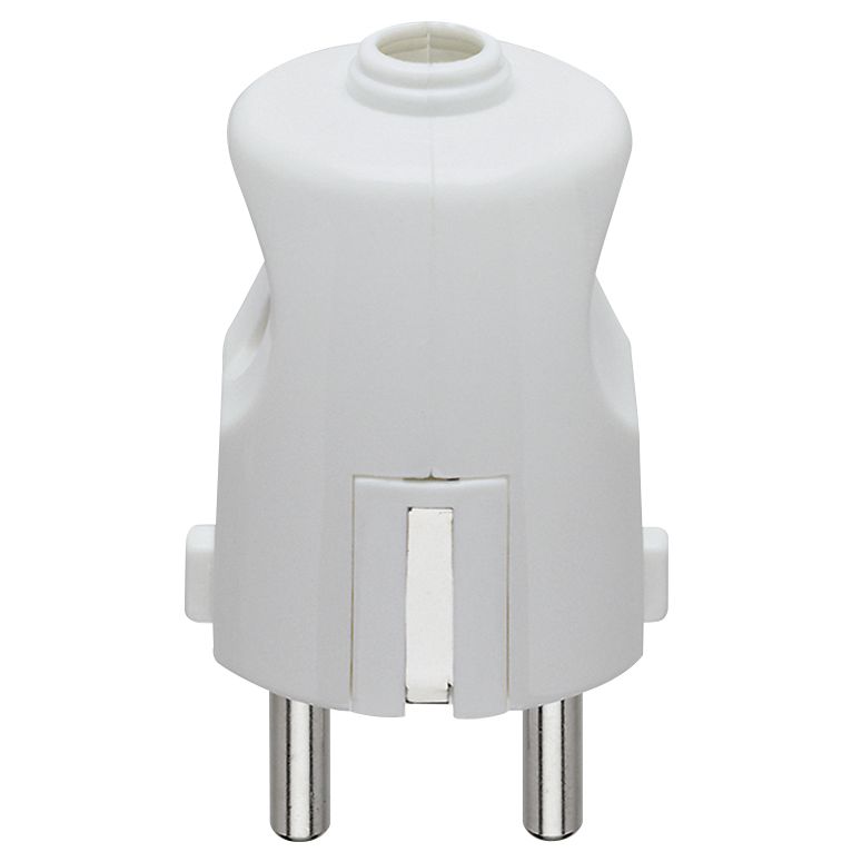 Vimar Supernova German Standard 2P+E Axial Plug, 16A, 250V, IP20, Screw Terminal, Thermoplastic — Quality Boat Parts