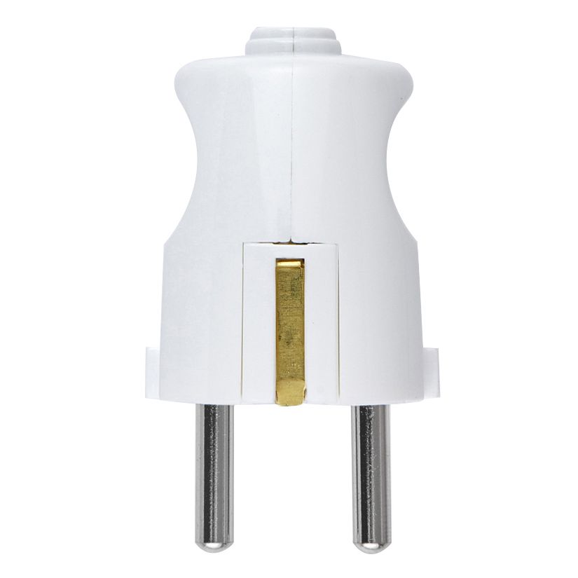 Vimar Supernova German Standard 2P+E Axial Plug, 16A, 250V, IP20, Screw Terminal, Thermoplastic — Quality Boat Parts