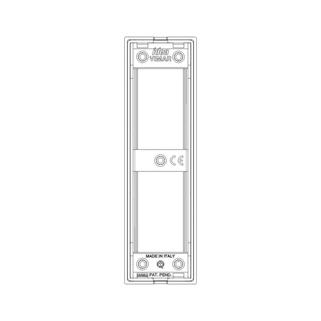 Vimar Idea Classica 2-Module Cover Plate, Die-Cast Metal, for Panel Mounting — Quality Boat Parts