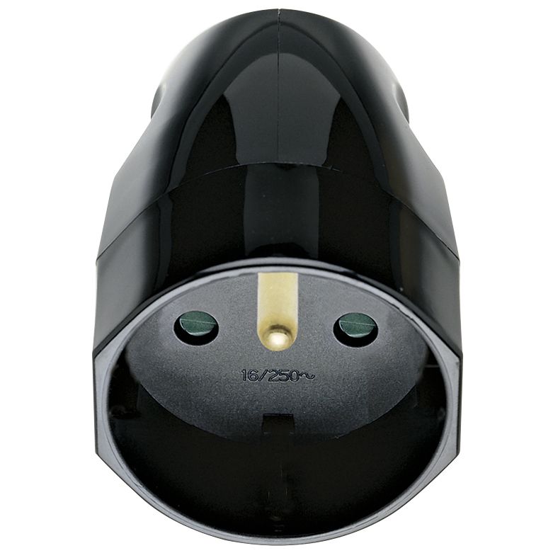 Vimar Supernova 2P+E French Axial Socket Outlet, 16A, 250V, IP20, Screw Terminal, Halogen-Free — Quality Boat Parts