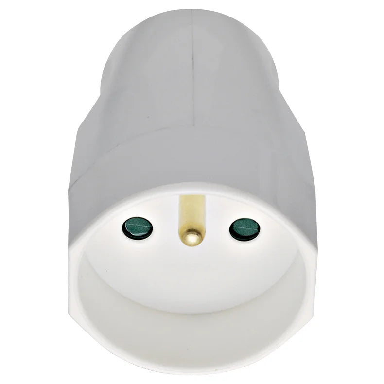 Vimar Supernova 2P+E French Axial Socket Outlet, 16A, 250V, IP20, Screw Terminal, Halogen-Free — Quality Boat Parts