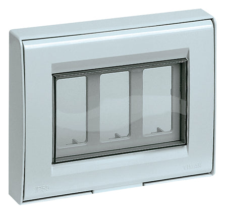 Vimar IP55 Cover Plate, For 8000 Standard Modules, 3-Module — Quality Boat Parts