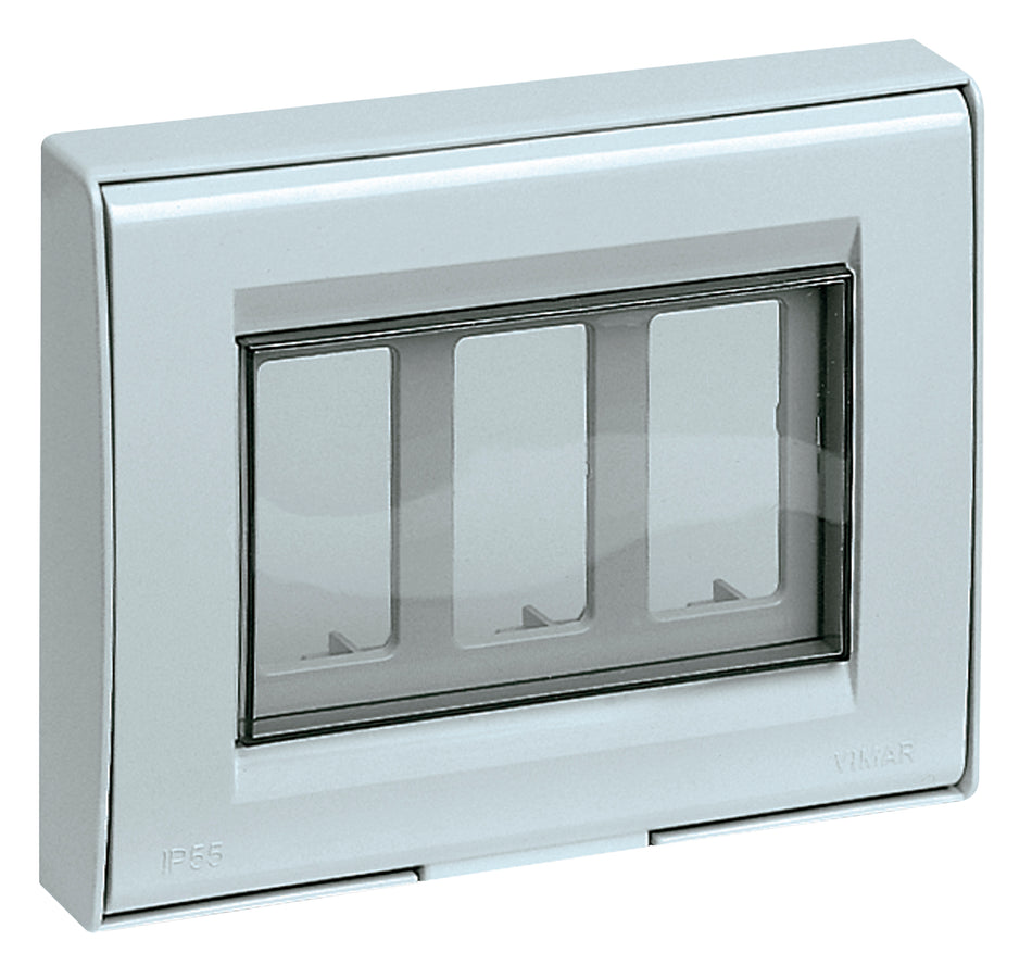 Vimar IP55 Cover Plate, For 8000 Standard Modules, 3-Module — Quality Boat Parts