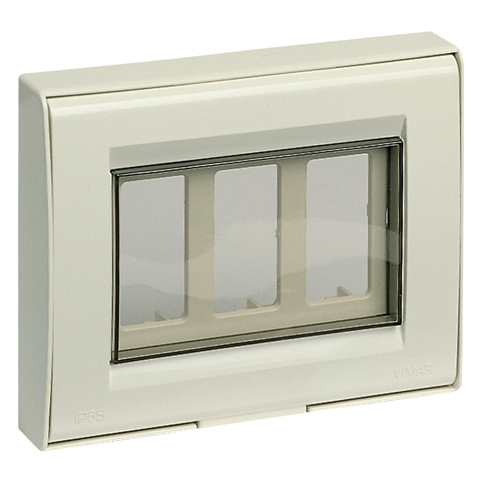 Vimar IP55 Cover Plate, For 8000 Standard Modules, 3-Module — Quality Boat Parts
