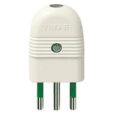 Vimar Mille 2P+E 10A Axial Plug, Italian Standard S11, 250V, IP20 — Quality Boat Parts