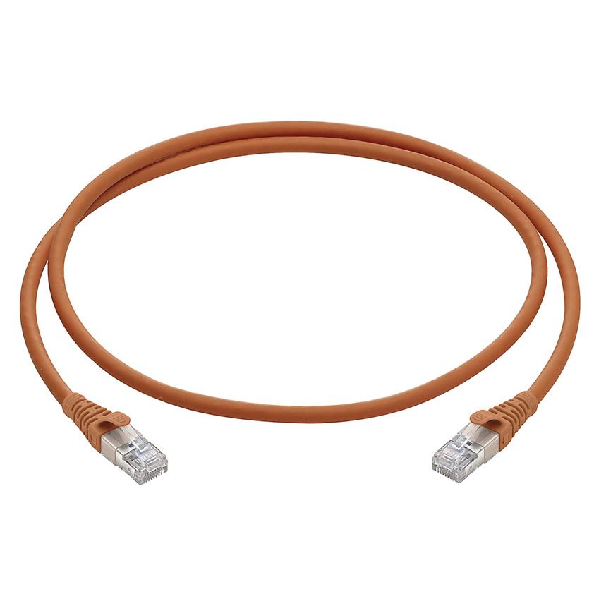 Vimar RJ45 Cat6A S/FTP Patch Cord, 26 AWG, Orange PVC Sheath — Quality Boat Parts