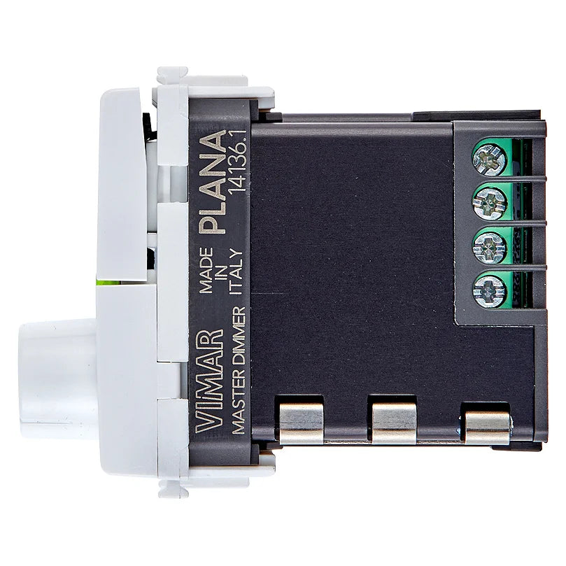 Vimar Plana Universal MASTER Rotary Dimmer, 230V, 50Hz, Phase-Cutting, Flush Mount, IP40 — Quality Boat Parts