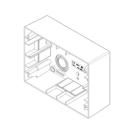 Vimar 12-14 Modules Surface Mounting Box, For Idea, Eikon and Plana — Quality Boat Parts