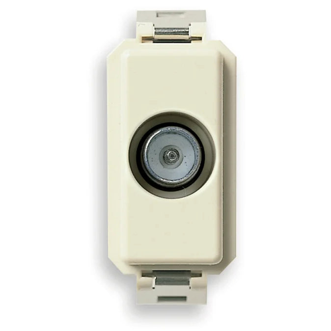 Vimar 8000 Series TV-RD-SAT Coaxial Socket Outlet, 5-2400 MHz, IEC 60169-2 Male Connector — Quality Boat Parts