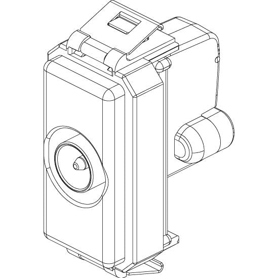 Vimar 8000 Series TV-RD-SAT Coaxial Socket Outlet, 5-2400 MHz, IEC 60169-2 Male Connector — Quality Boat Parts