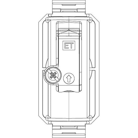 Vimar 8000 Series TV-RD-SAT Coaxial Socket Outlet, 5-2400 MHz, IEC 60169-2 Male Connector — Quality Boat Parts